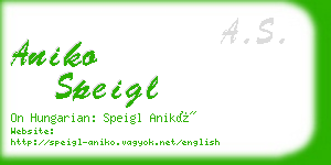 aniko speigl business card